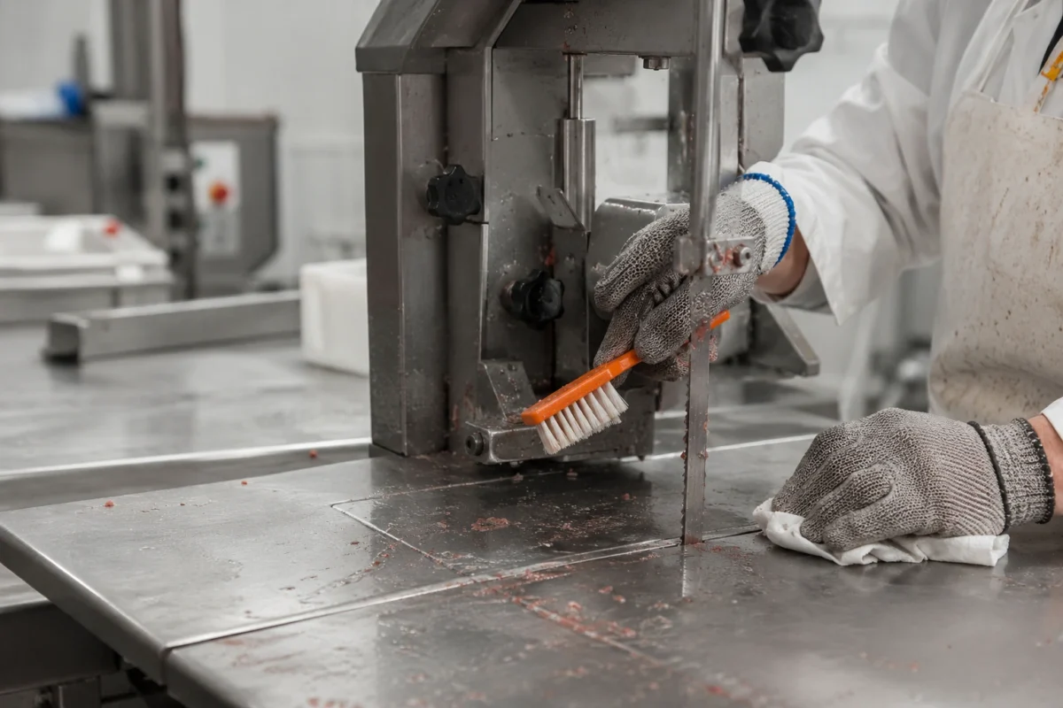 How to clean a meat bandsaw properly